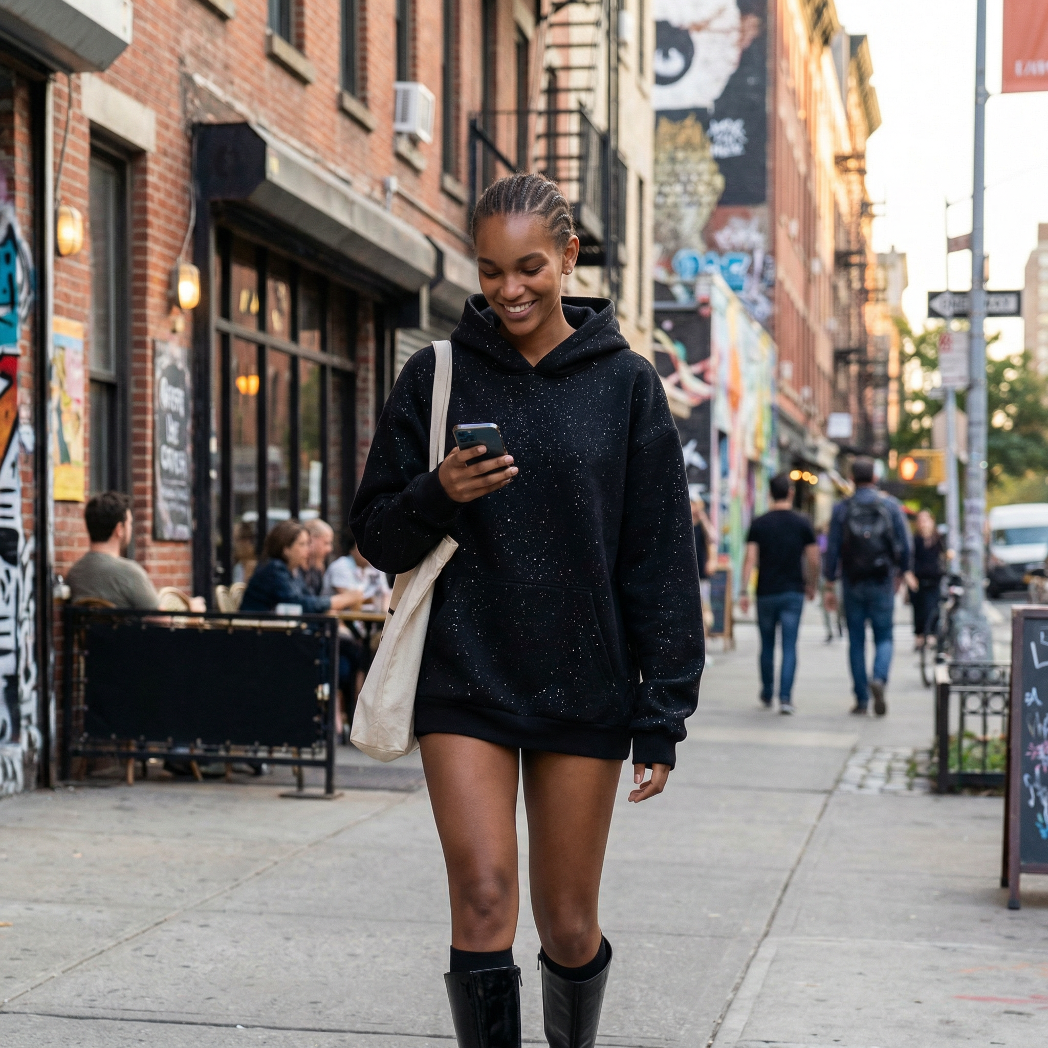 -70% Aujourd'hui Seulement, Sweat à Capuche Dark Night