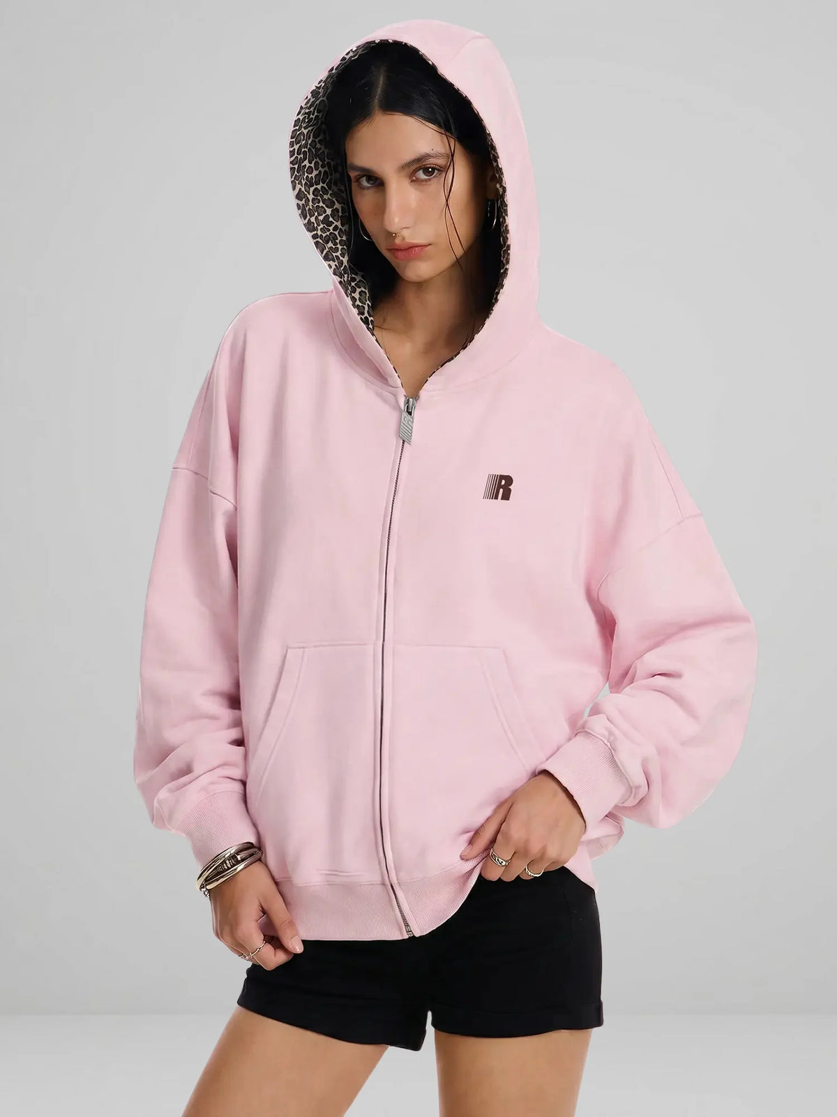1+1 Free Only Today, Leopard Zip Up