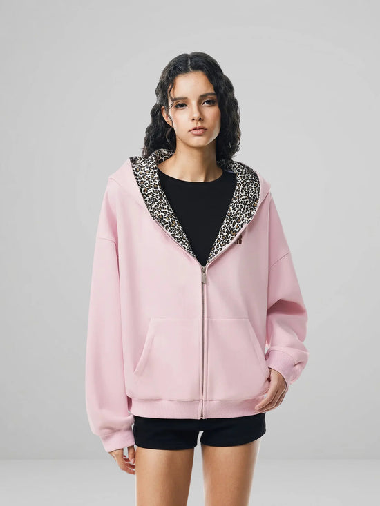 1+1 Free Only Today, Leopard Zip Up