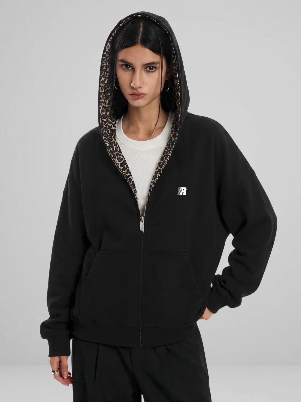 1+1 Free Only Today, Leopard Zip Up